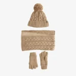 Knitted scarf and hat