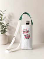 Crossbody Water Bottle Bag for Walking Hiking Gym School Work Adjustable Strap with Phone Pocket and Lining - Image 7