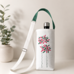 Crossbody Water Bottle Bag for Walking Hiking Gym School Work Adjustable Strap with Phone Pocket and Lining