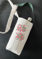 Crossbody Water Bottle Bag for Walking Hiking Gym School Work Adjustable Strap with Phone Pocket and Lining - Image 9
