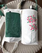 Crossbody Water Bottle Bag for Walking Hiking Gym School Work Adjustable Strap with Phone Pocket and Lining - Image 4